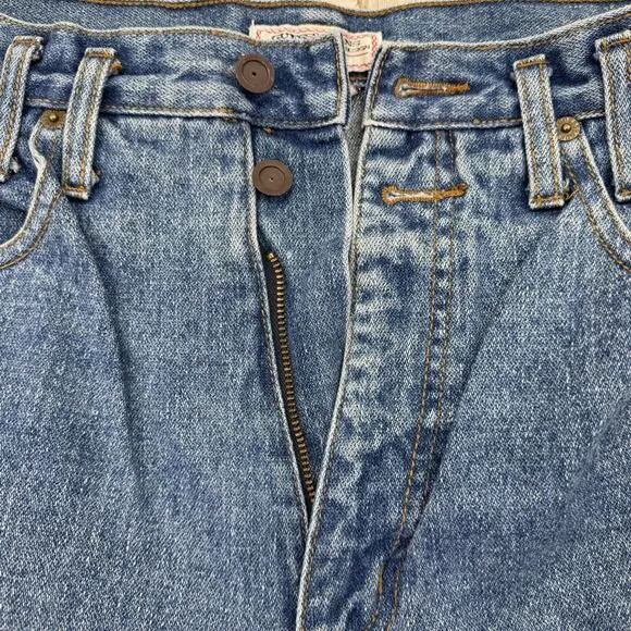 Guess Jeans Vintage 90s Denim High Waist Mom USA Sz 31 Pleated Tapered Leg