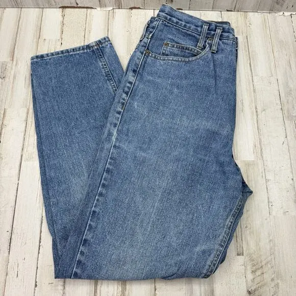 Guess Jeans Vintage 90s Denim High Waist Mom USA Sz 31 Pleated Tapered Leg