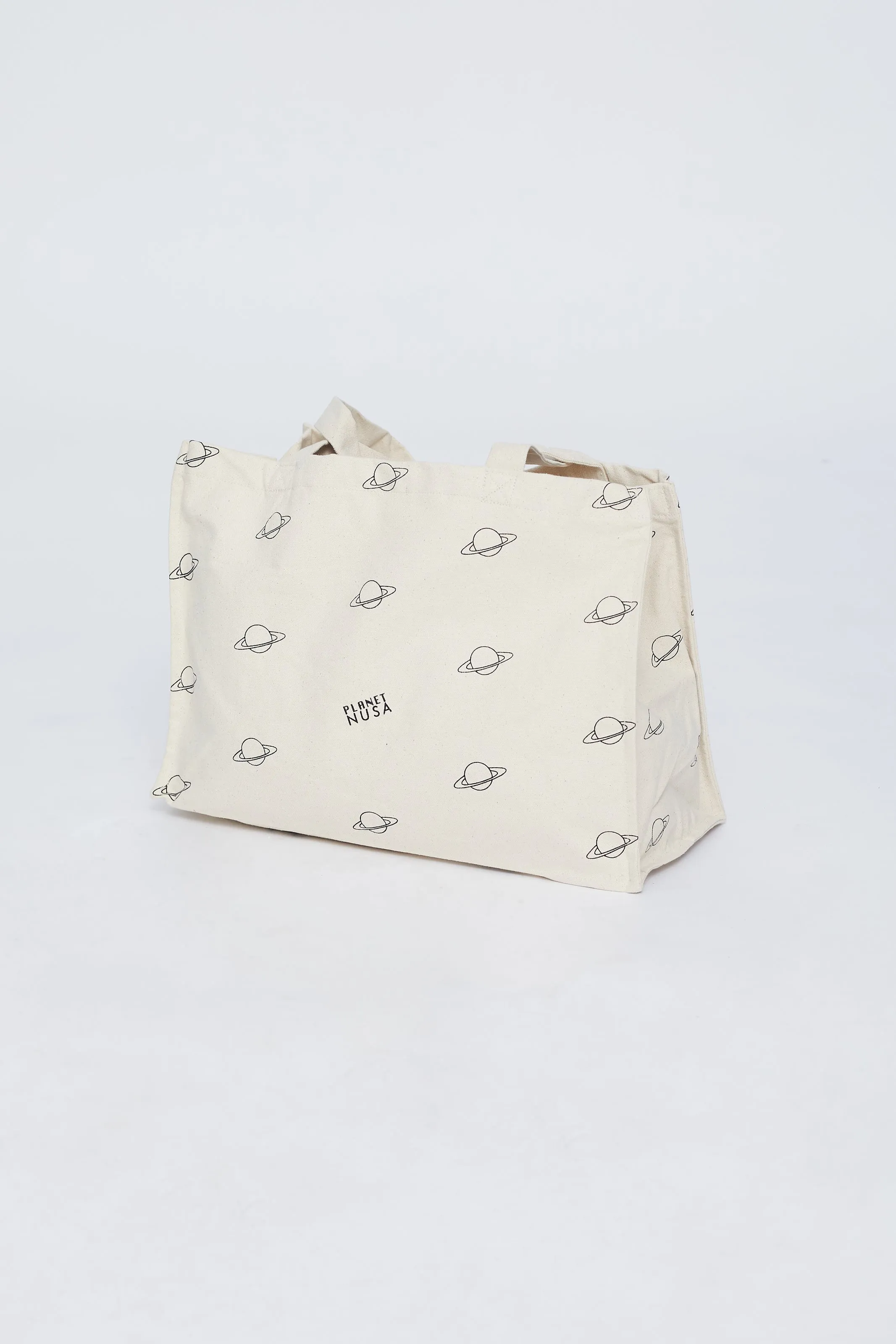 GYM BAG BLACK OUTLINE PLANETS