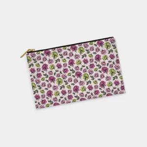Happy Floral Personalized Zipper Pouch