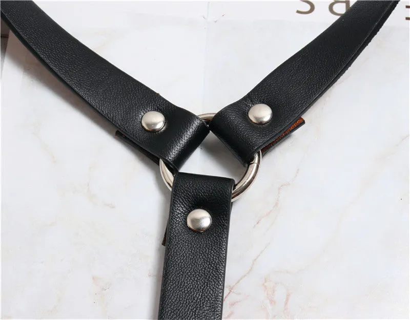 Harajuku O-Ring Garters Faux Leather