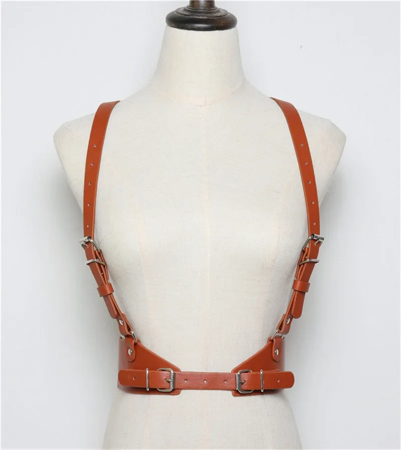 Harajuku O-Ring Garters Faux Leather