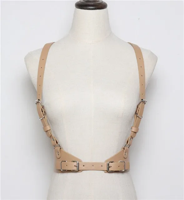 Harajuku O-Ring Garters Faux Leather