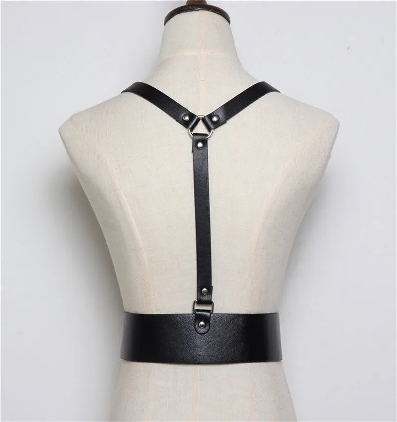 Harajuku O-Ring Garters Faux Leather