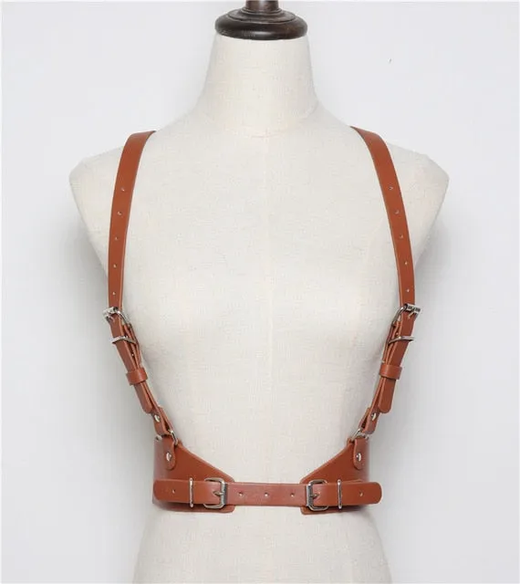 Harajuku O-Ring Garters Faux Leather