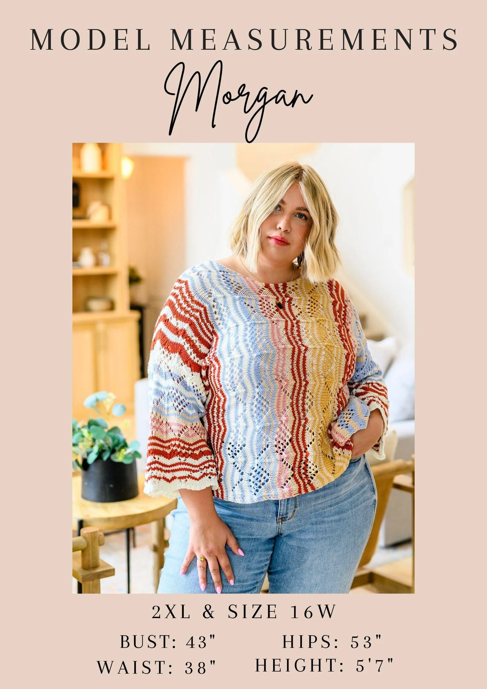 Hazel Blues® |  Fantastic Filigree Peplum Blouse