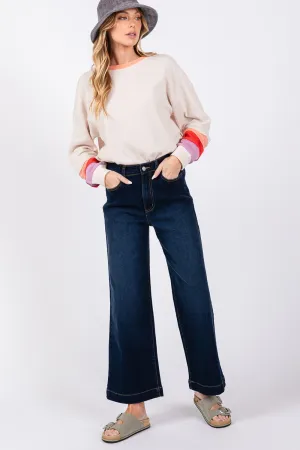 Hazel Blues® |  SAGE   FIG High Waist Wide Leg Jeans