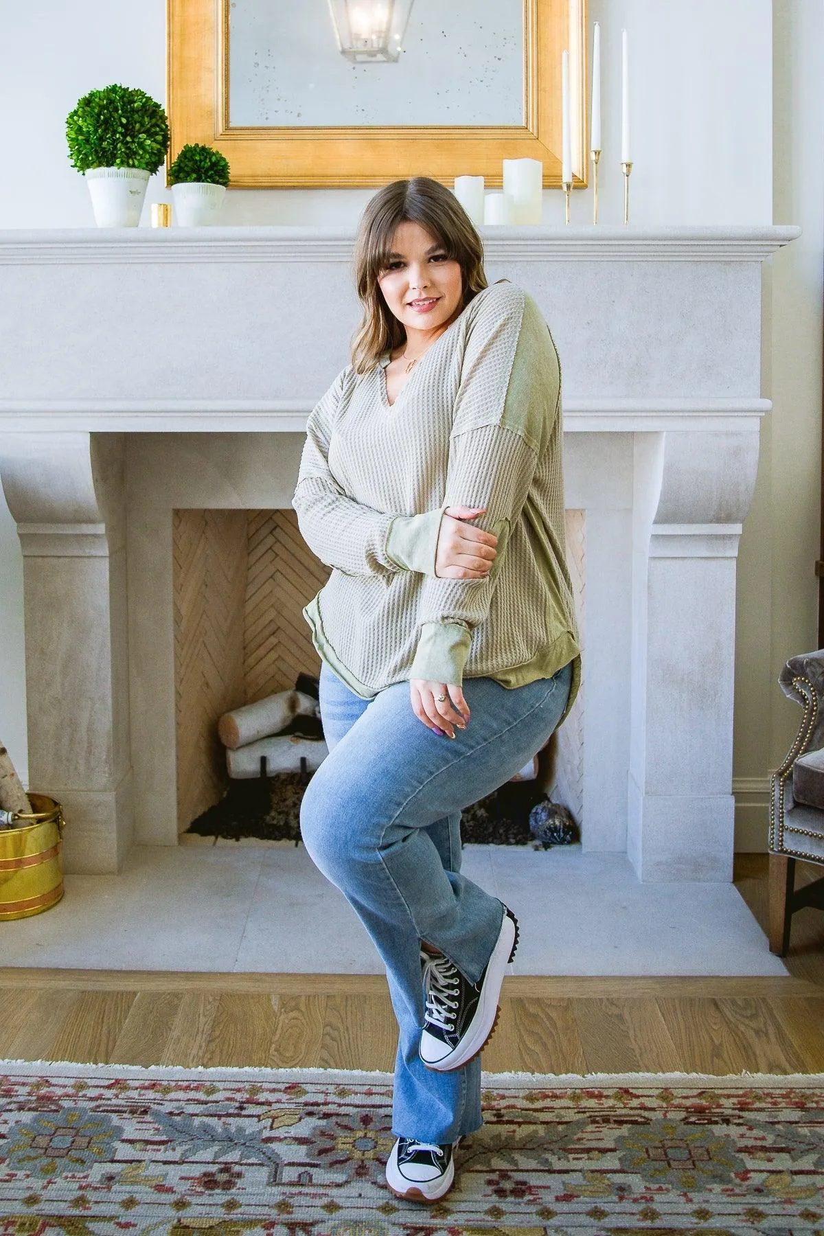 Hazel Blues® | Winding Roads Top In Sage