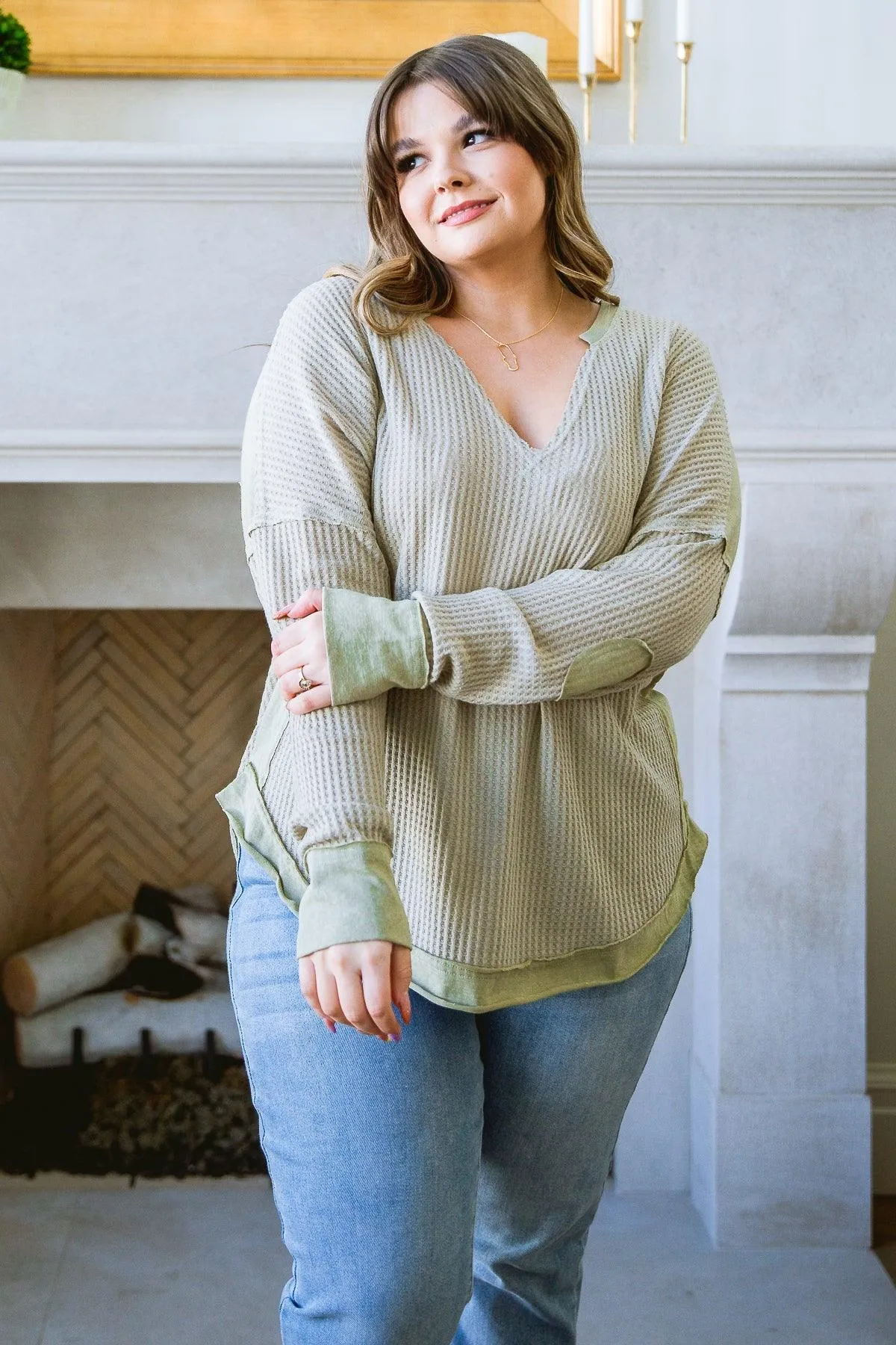 Hazel Blues® | Winding Roads Top In Sage