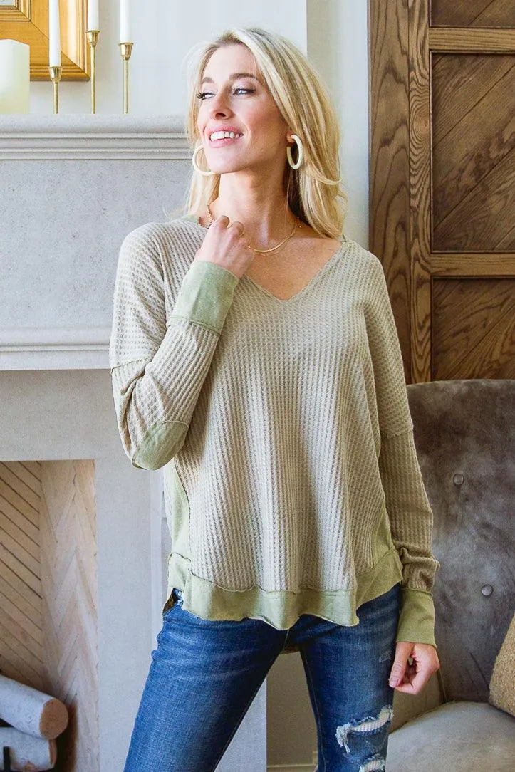 Hazel Blues® | Winding Roads Top In Sage