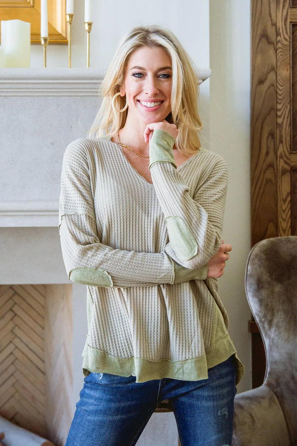 Hazel Blues® | Winding Roads Top In Sage