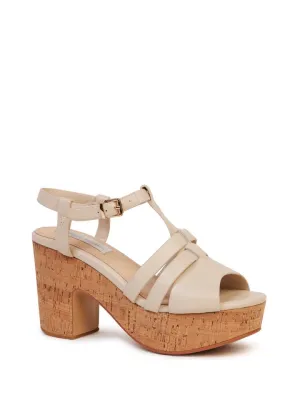 Heels | Mia Sandal (Stone Calf)