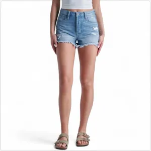 Hidden Los Angeles Sofie Mom Shorts Distressed Denim High Rise NWT NEW M