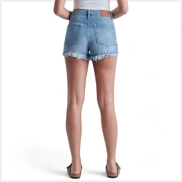 Hidden Los Angeles Sofie Mom Shorts Distressed Denim High Rise NWT NEW M