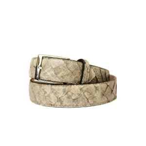 High Class Beige Python Skin Belt