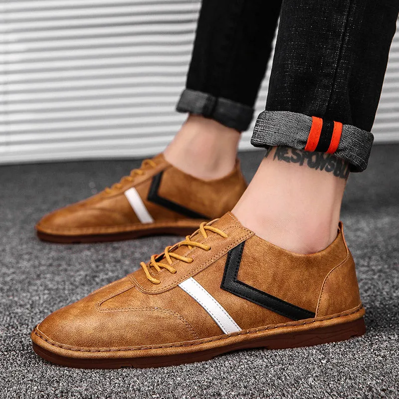 High Quality Casual Leather Shoes Fashion Leather Men Boat Shoes Comfortable Men Leather Loafers driving shoes big size 39-48