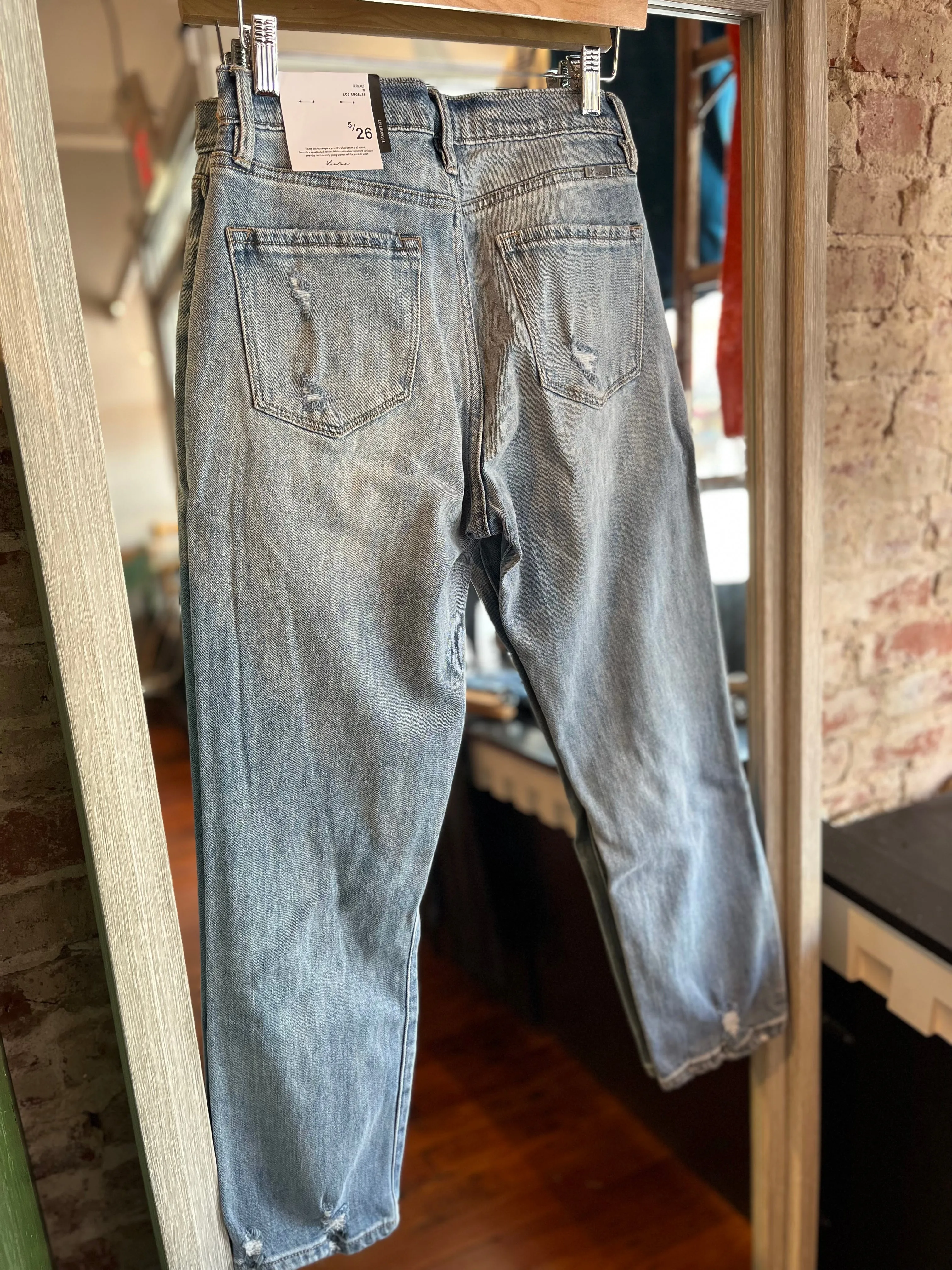 High Rise Mom Fit Denim