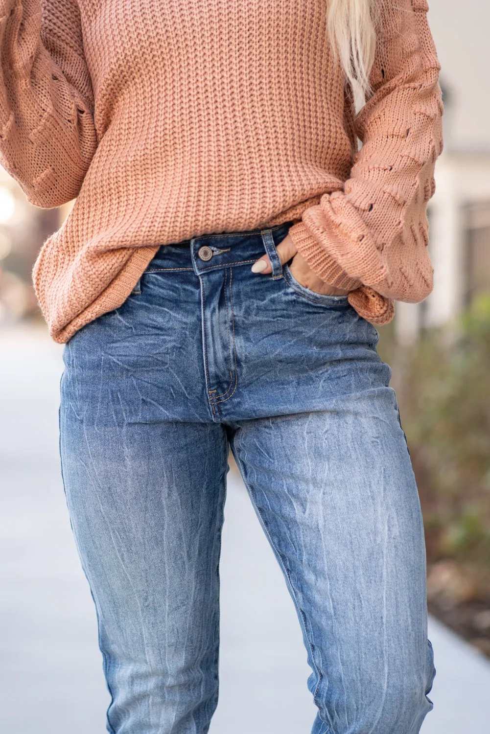 High Rise Mom Fit Jeans