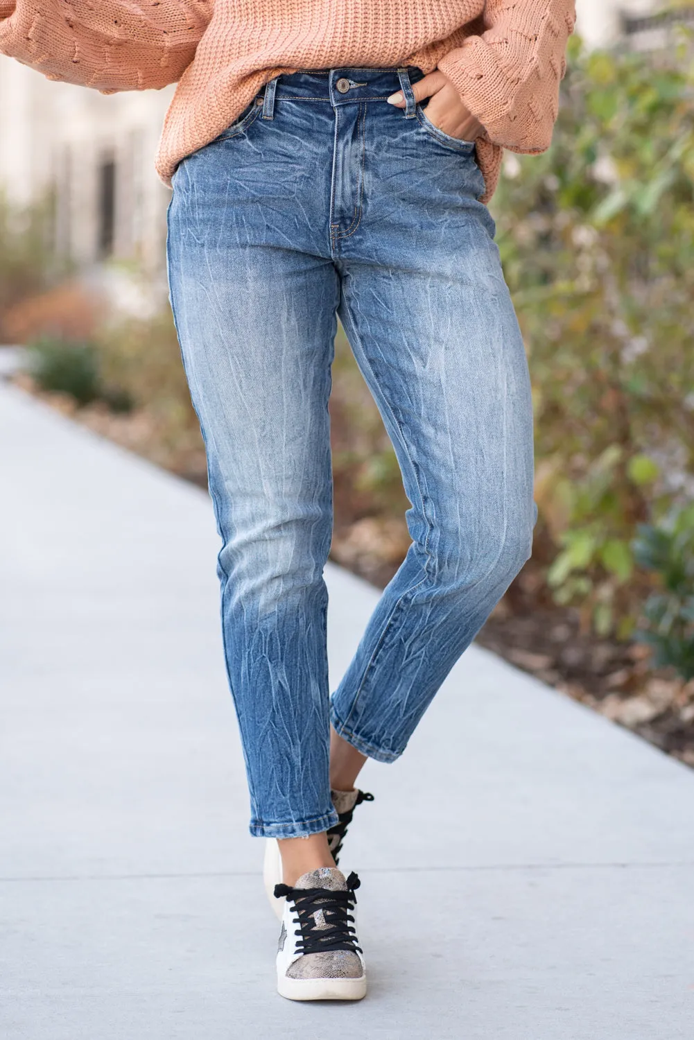 High Rise Mom Fit Jeans
