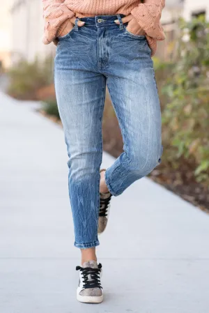 High Rise Mom Fit Jeans