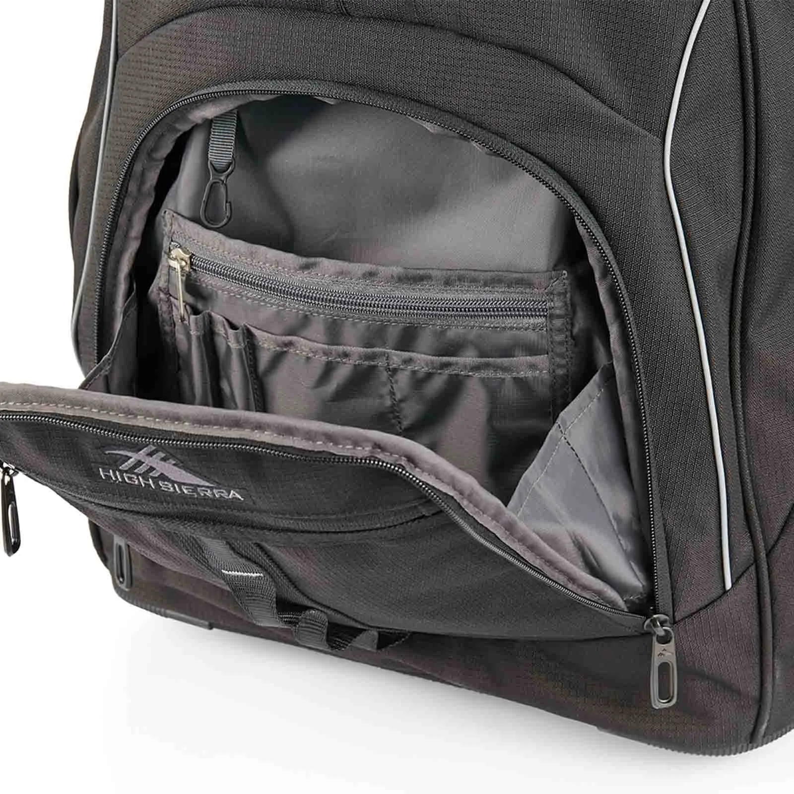 High Sierra Access 3.0 Eco Pro 16 Inch Wheeled Laptop Backpack Black