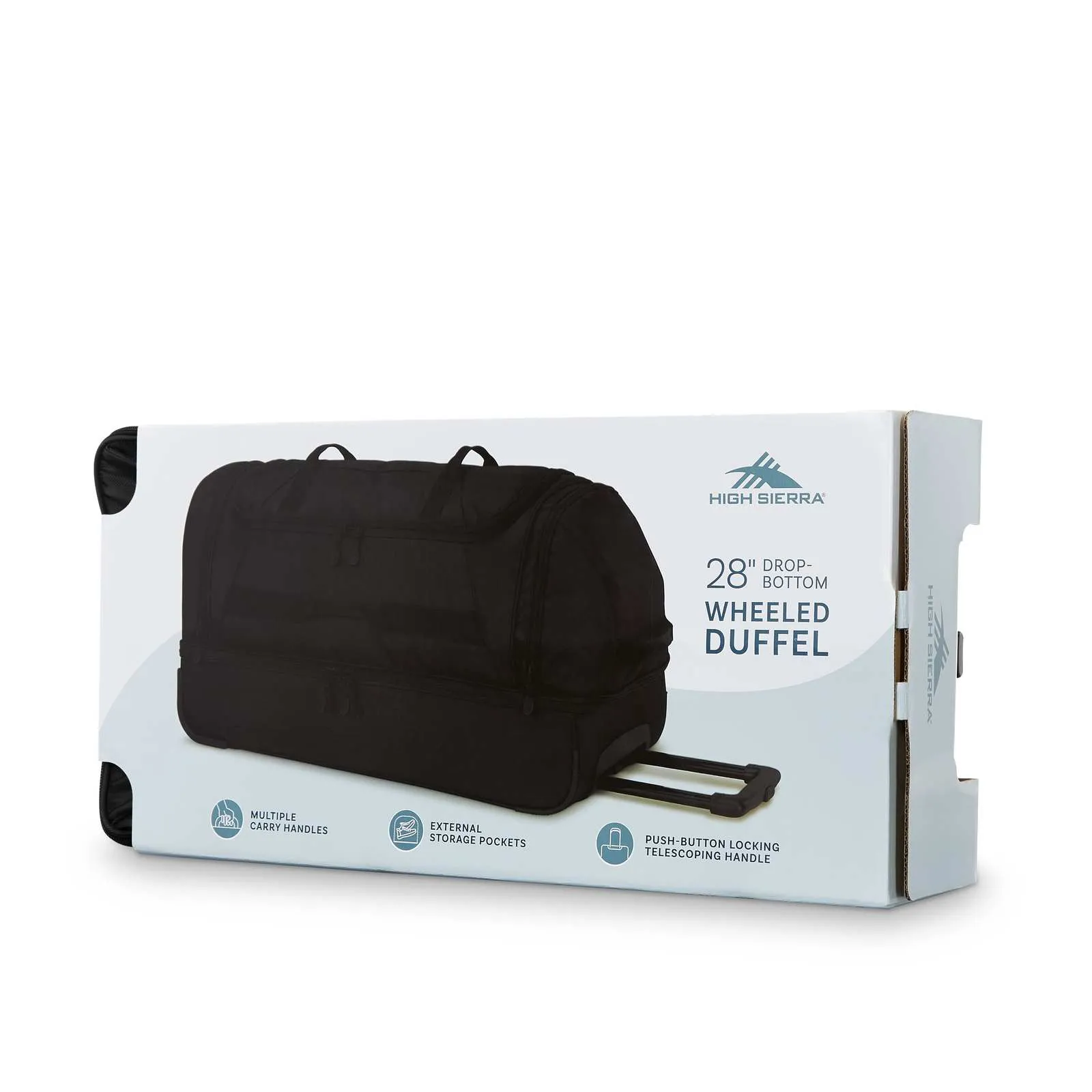 High Sierra Boxed 71cm Wheeled Duffel Black