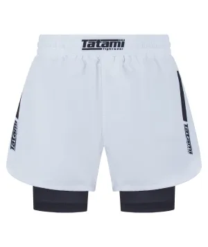 IBJJF Ranked Hybrid Shorts - Black & White