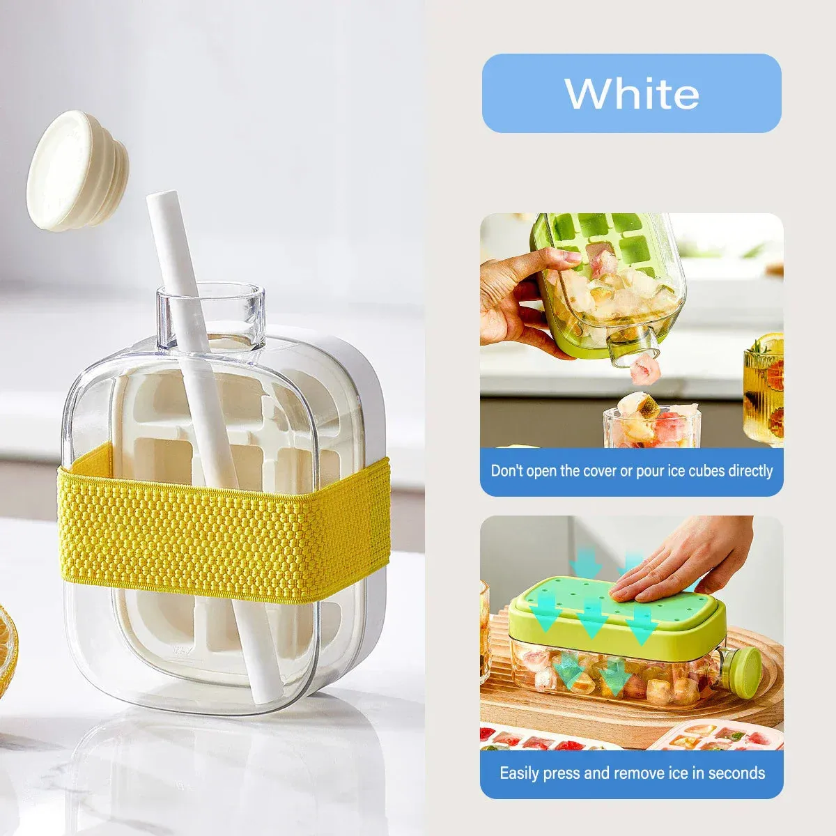 IceQuick | One-Press Portable Ice Maker Bottle