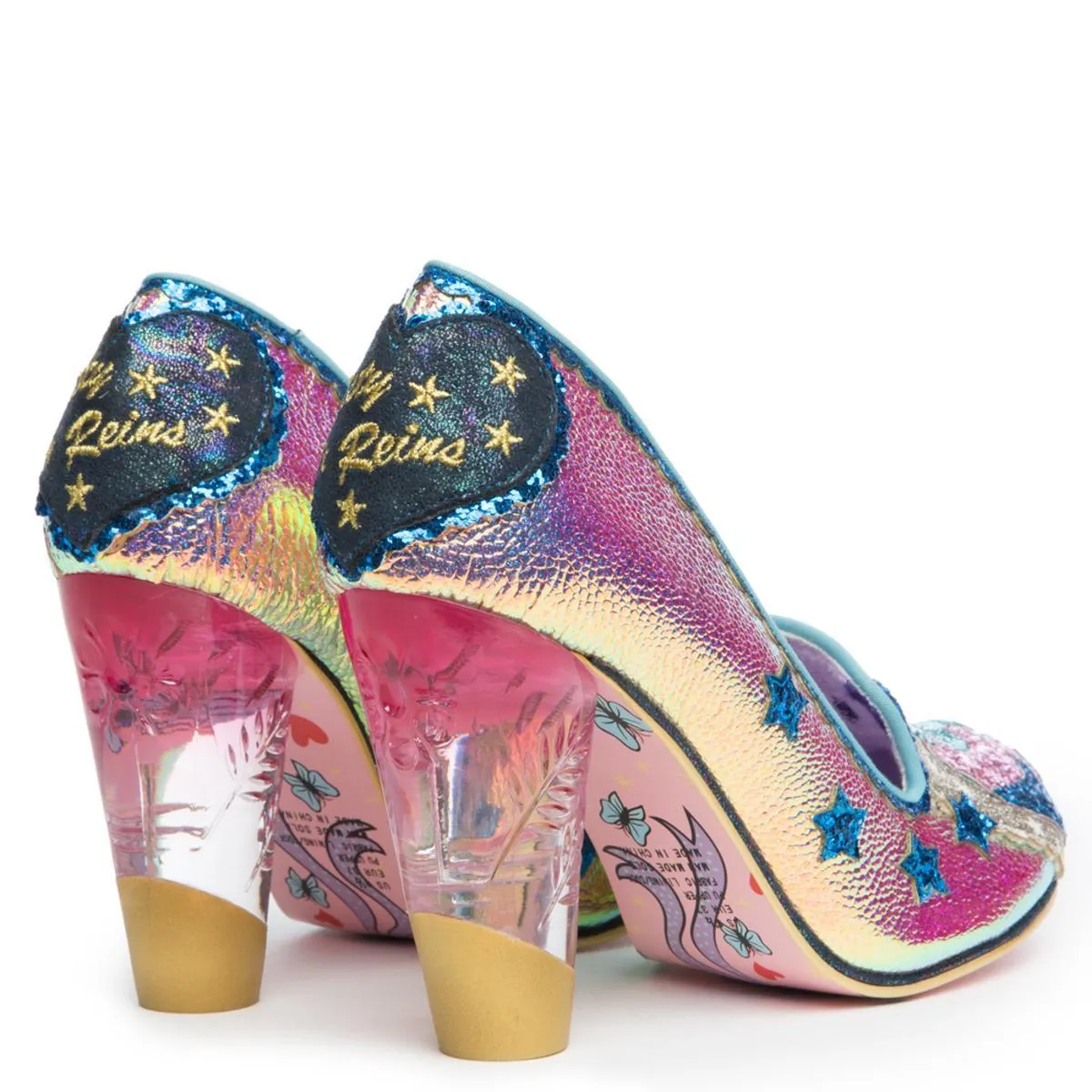 Irregular Choice Lady Mist Gold Heels Gold