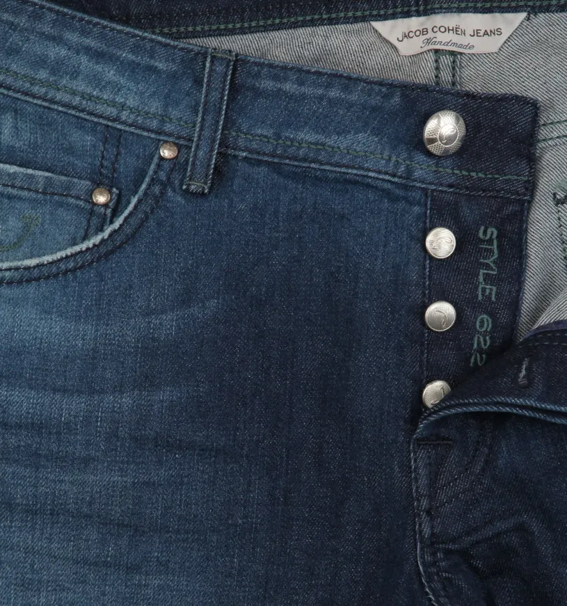 Jacob Cohën Dark Blue Jeans - Slim