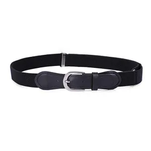 JASGOOD Kids Elastic Adjustable Belts, Stretch Belts for Boys and Girls with Leather Closure
