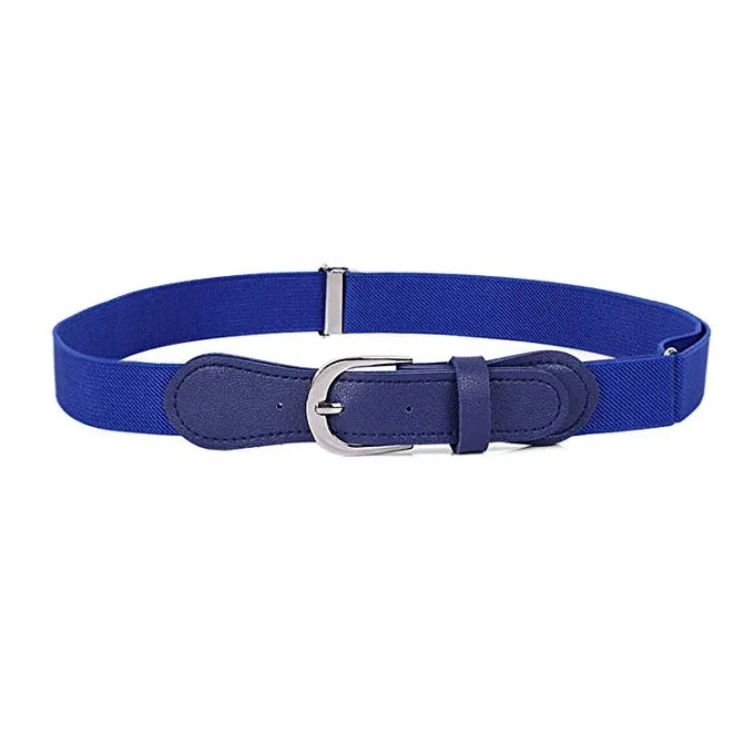 JASGOOD Kids Elastic Adjustable Belts, Stretch Belts for Boys and Girls with Leather Closure
