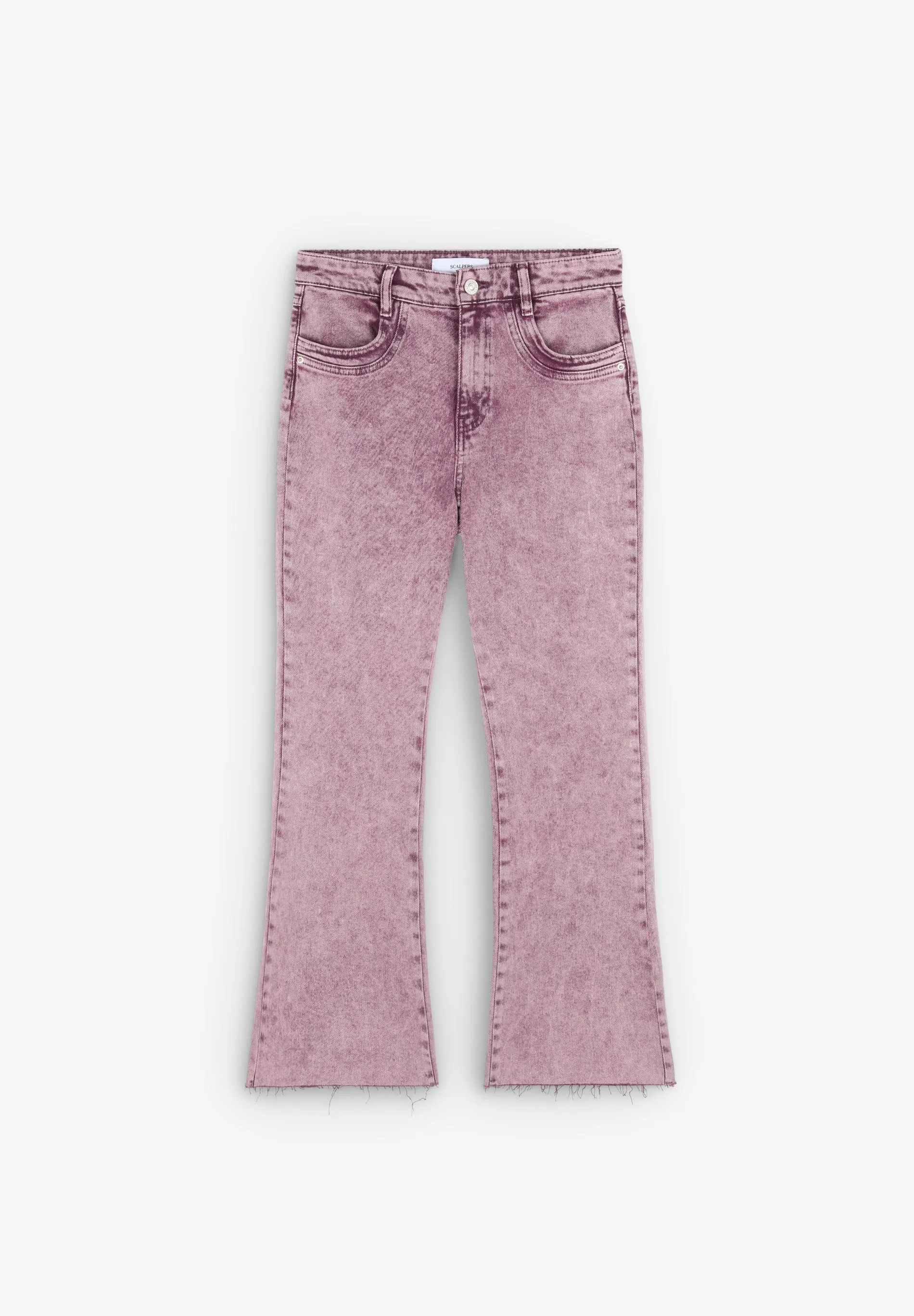 JEANS BOCA DE SINO DESBOTADOS