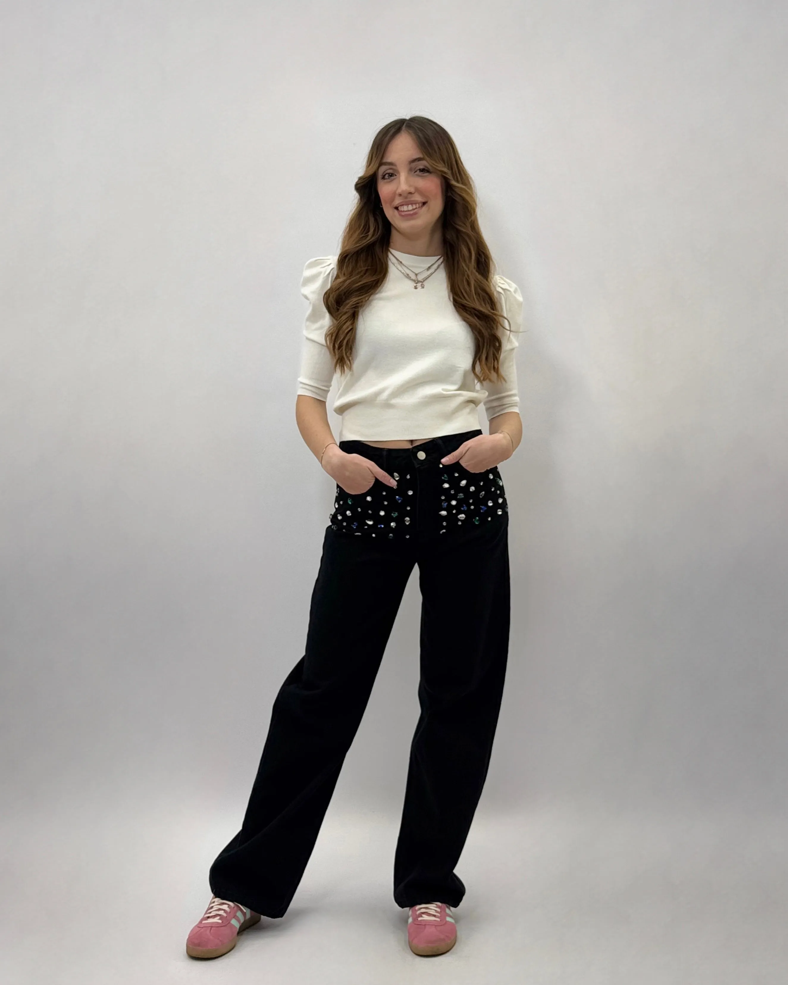 Jeans con brillantini