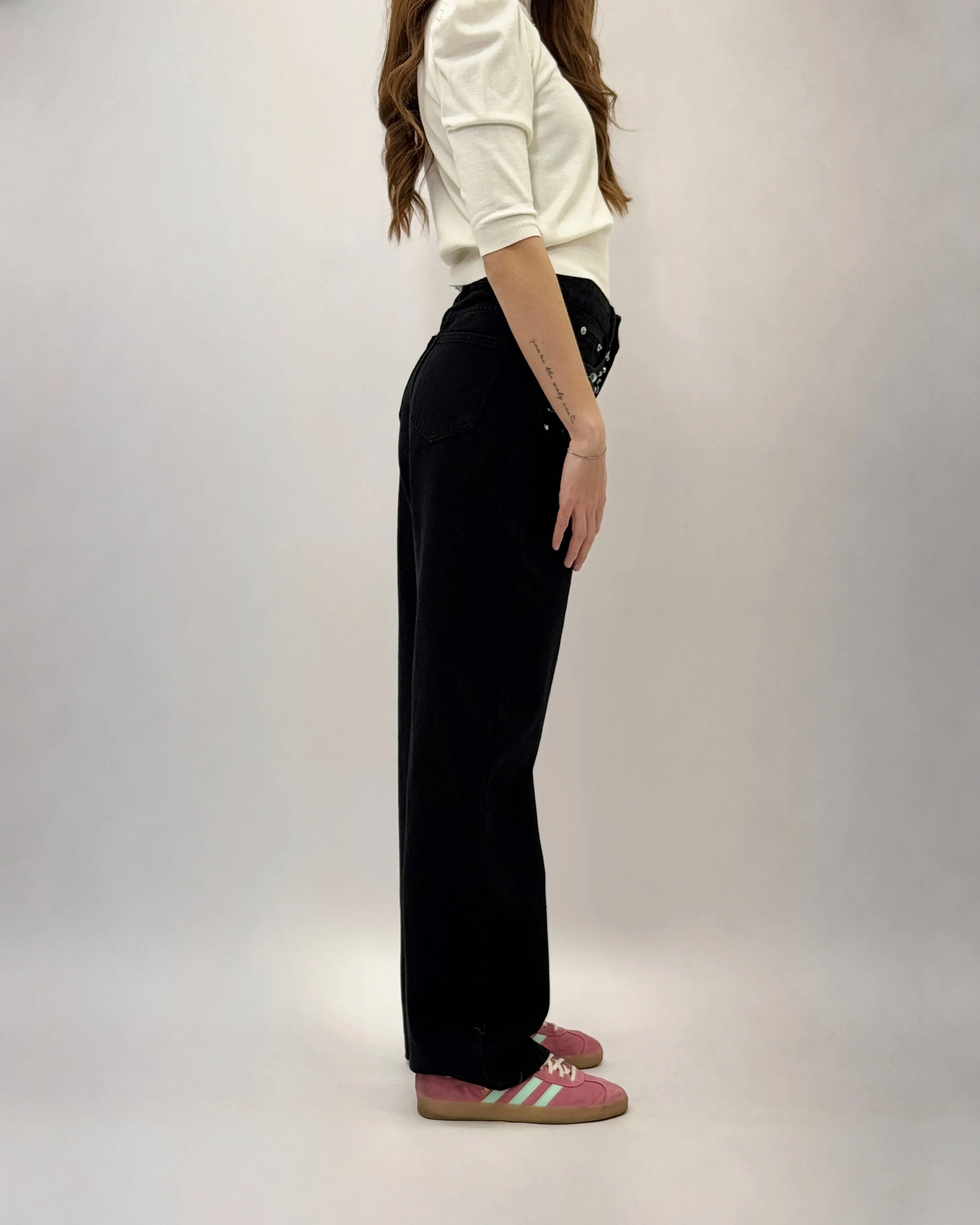 Jeans con brillantini