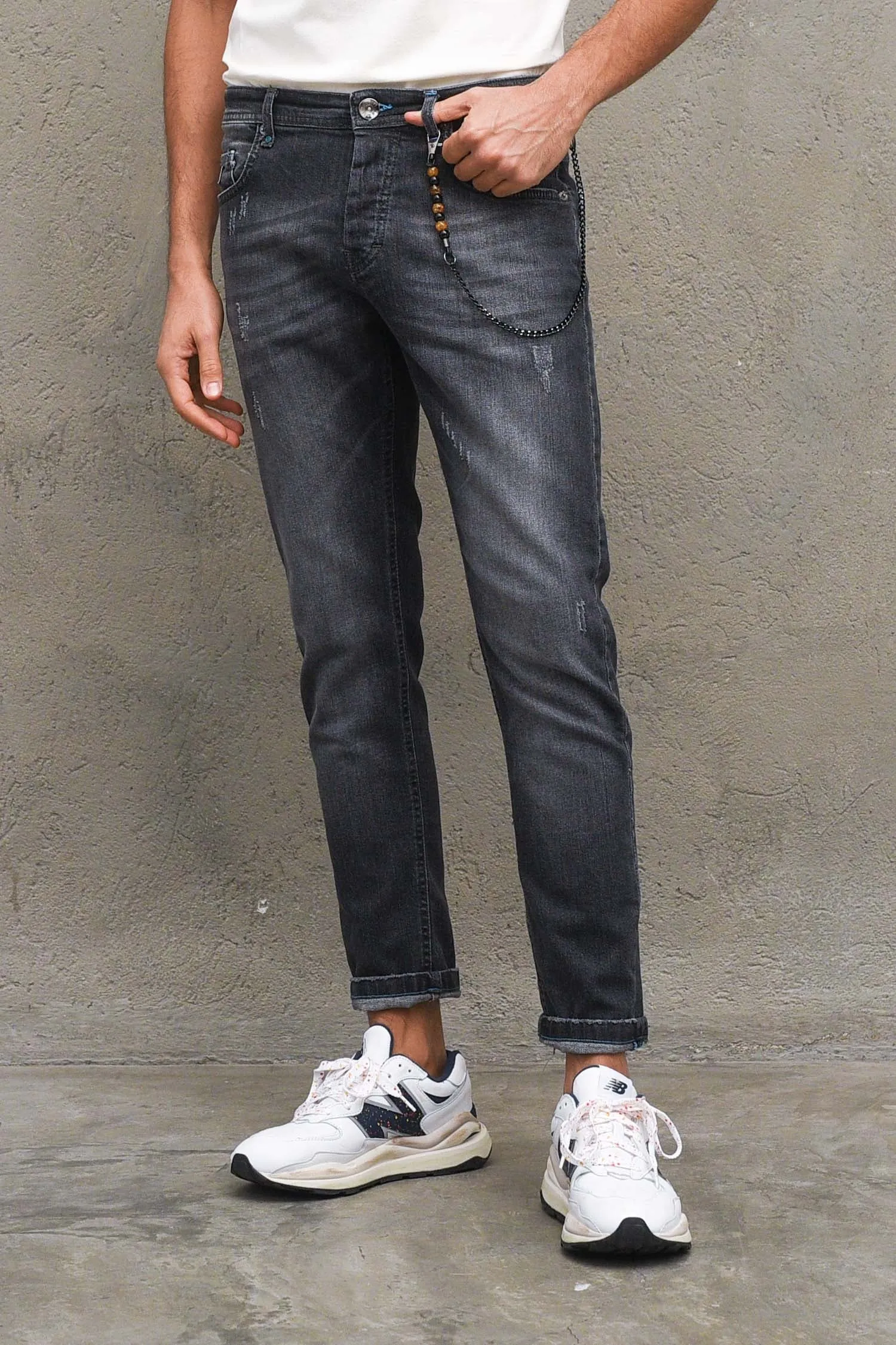 Jeans Fumo Campione - Grigio