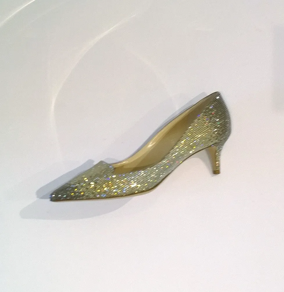 Jimmy Choo Allure 40 Strass Kitten Heels Rhinestone Shoes New in Box