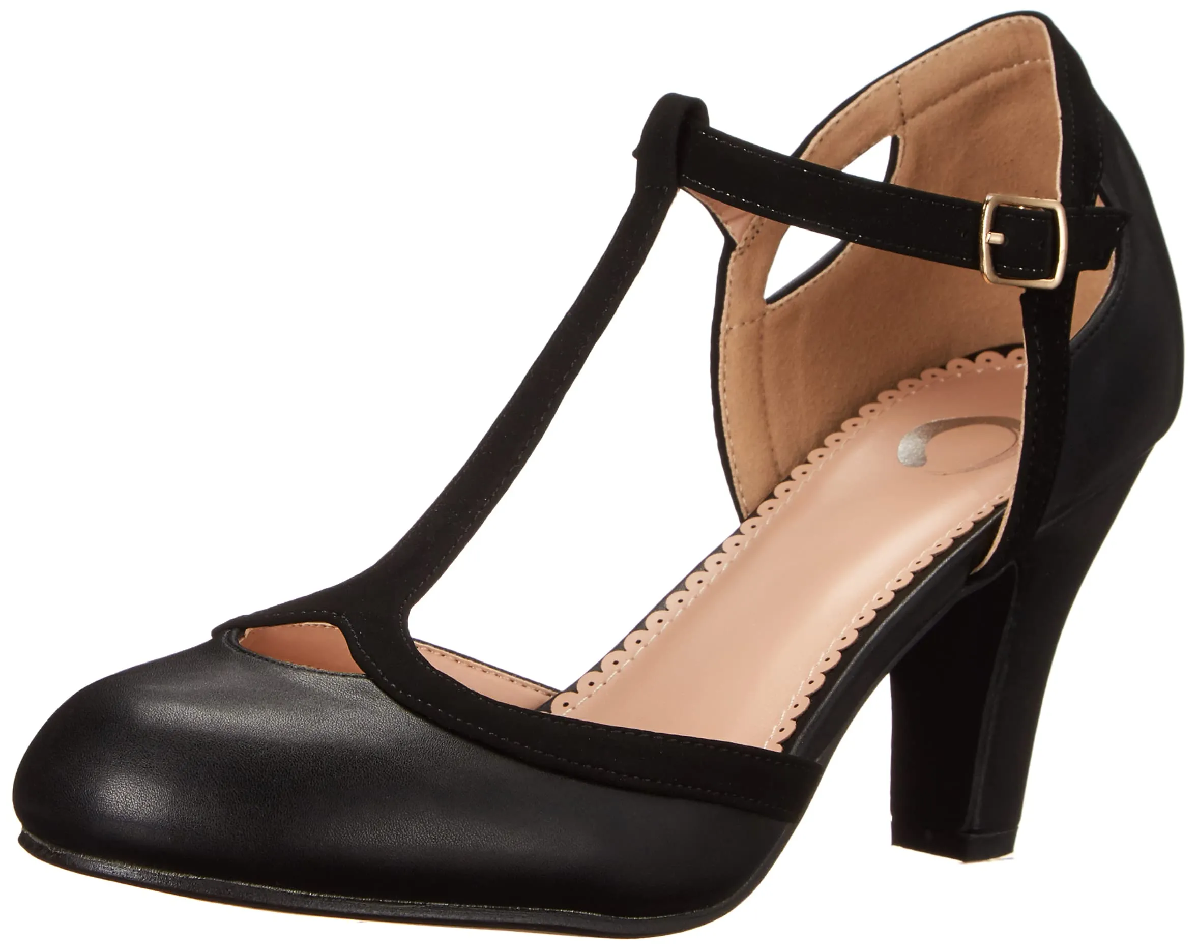 Journee Collection Women's Olina Pump, Black, 7