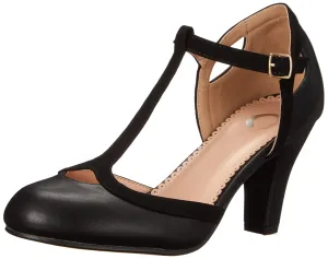 Journee Collection Women's Olina Pump, Black, 7