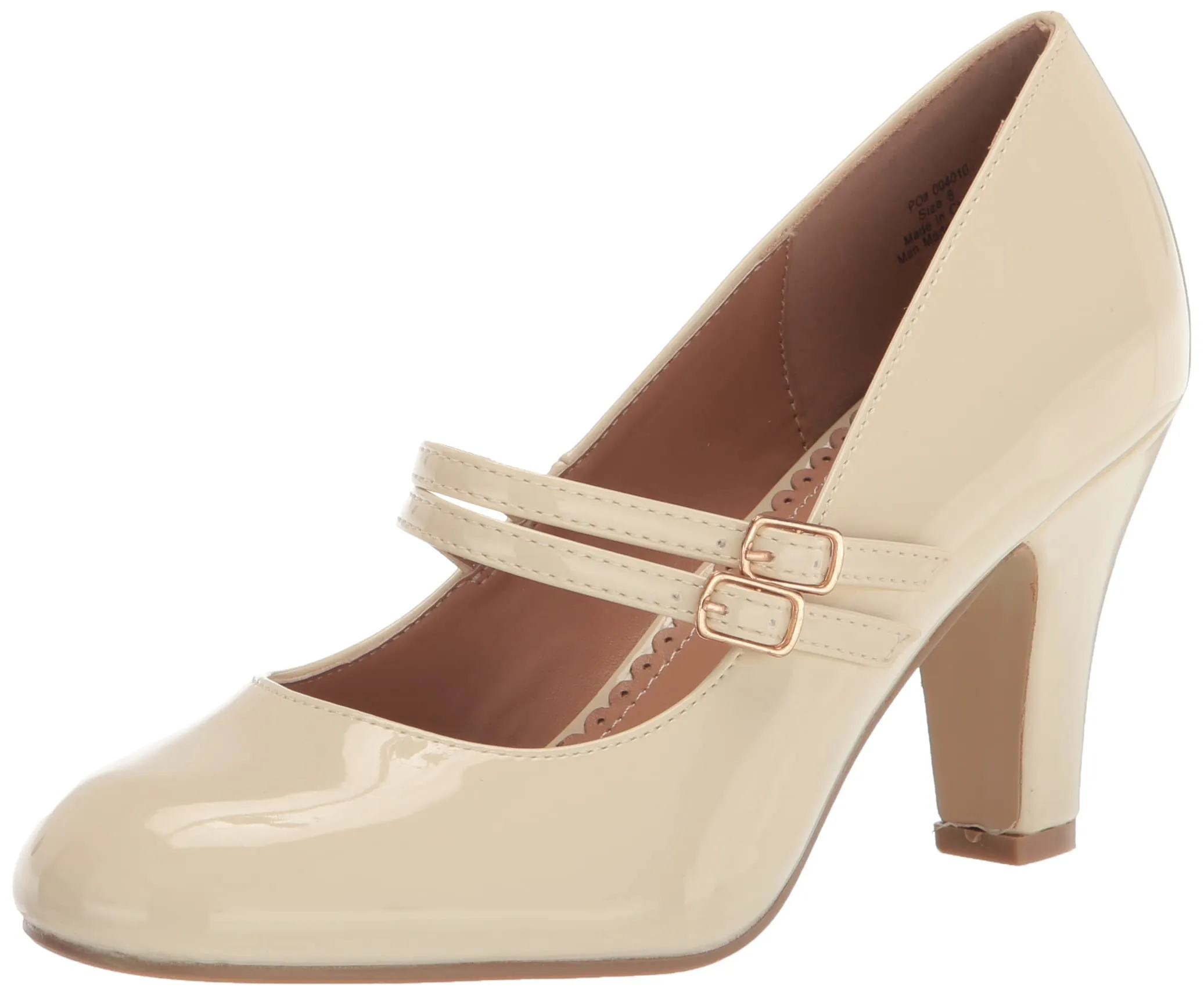 Journee Collection Women's WENDY-09 Pump, Beige, 7