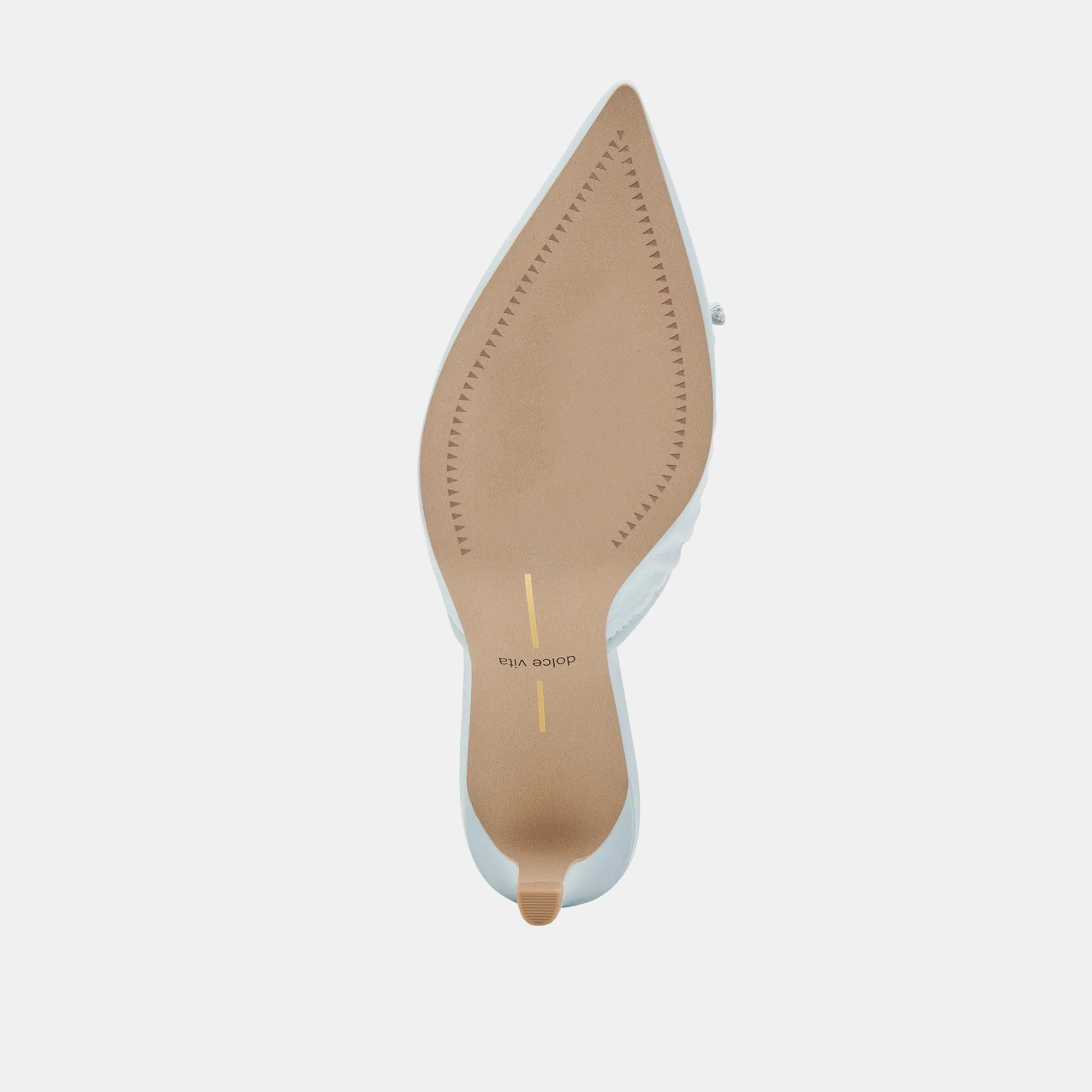 KAIRI MID HEELS ICE BLUE CRINKLE PATENT