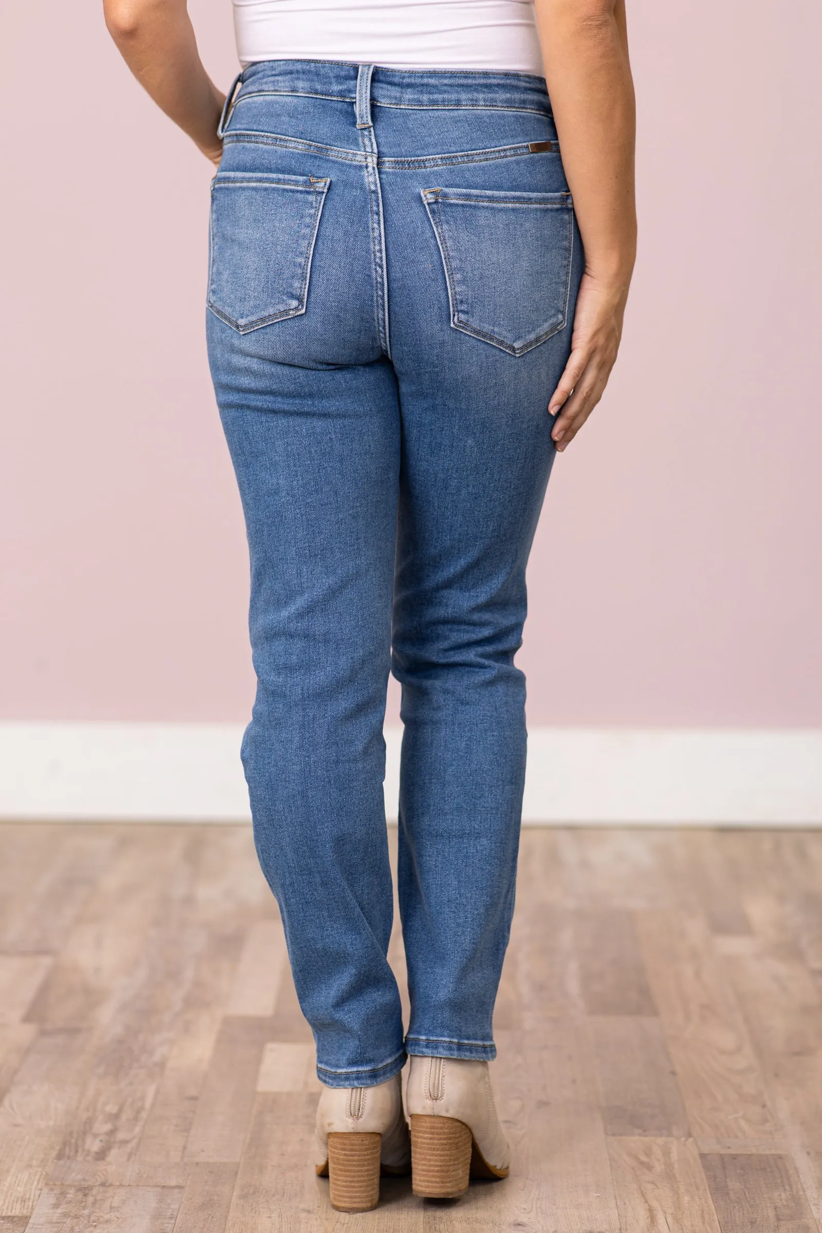 KanCan High Rise Slim Straight Jeans
