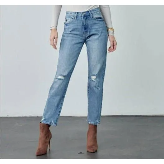 Kancan High Rise Slim Straight Jeans