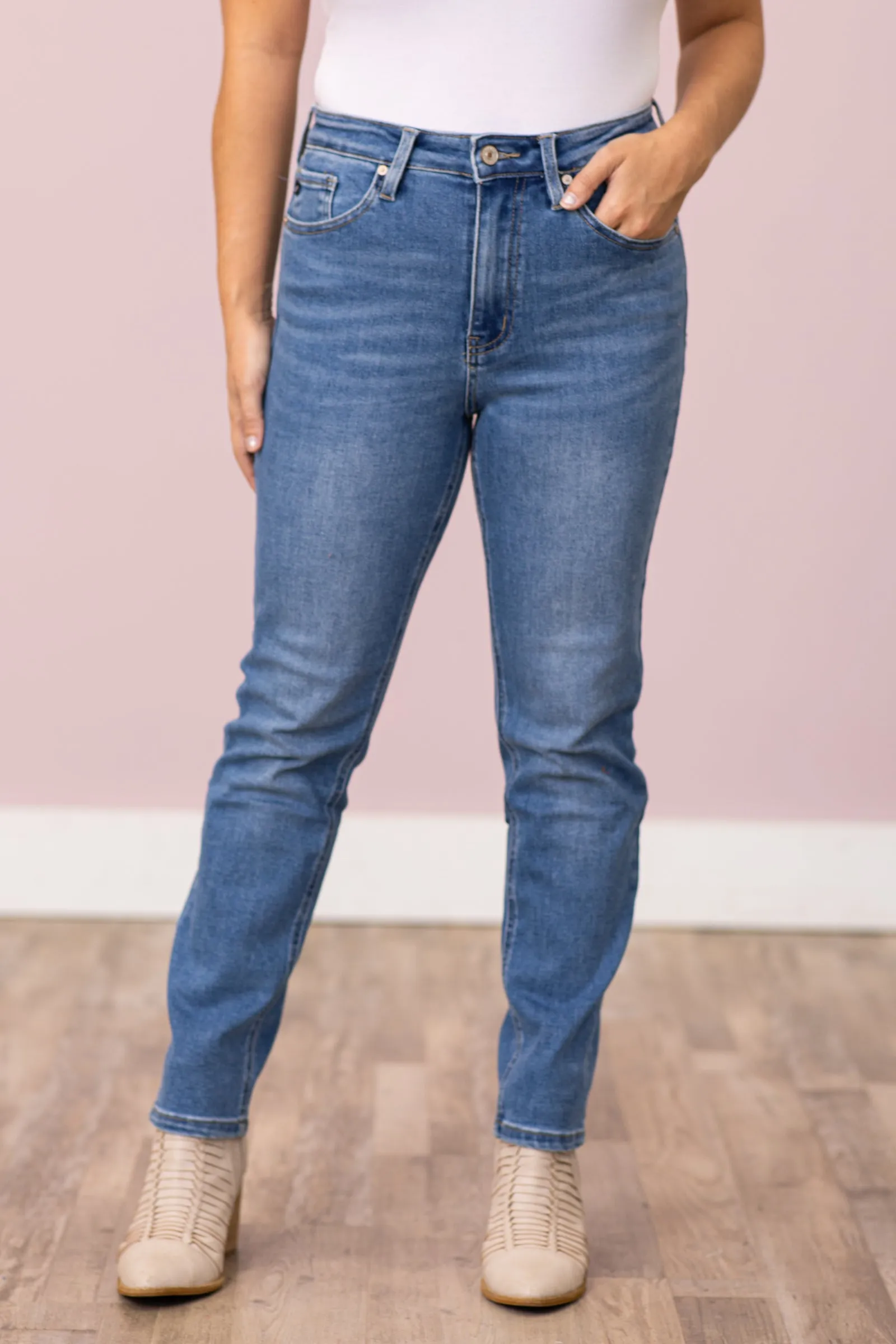 KanCan High Rise Slim Straight Jeans