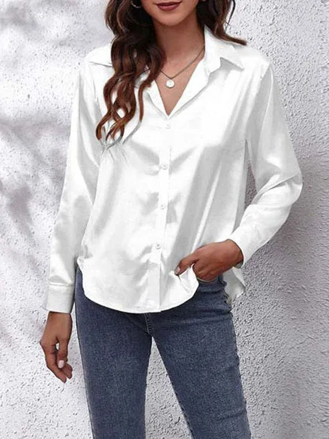 Karin | Silky Long Sleeve Women's Blouse