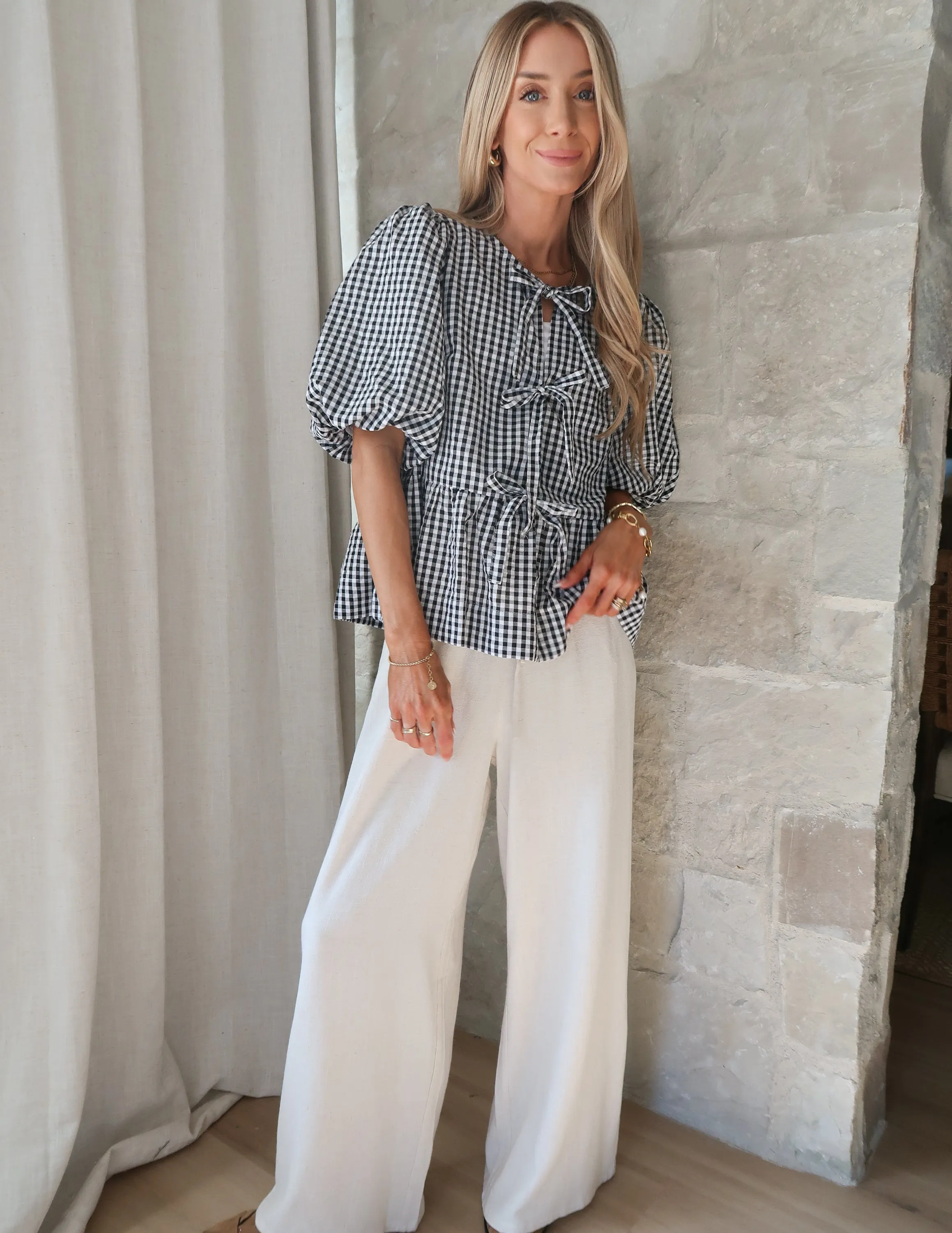 Kiki Plaid Top