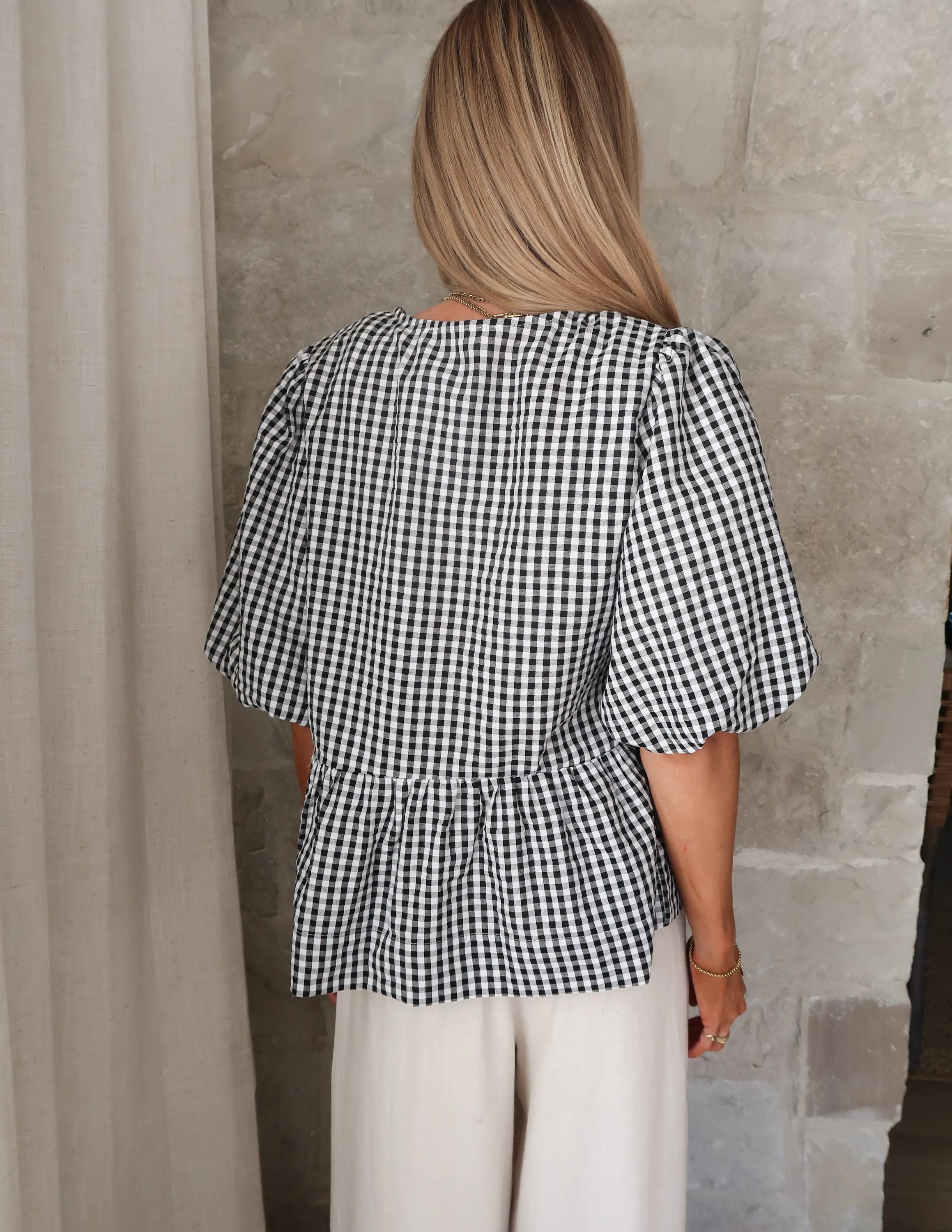 Kiki Plaid Top