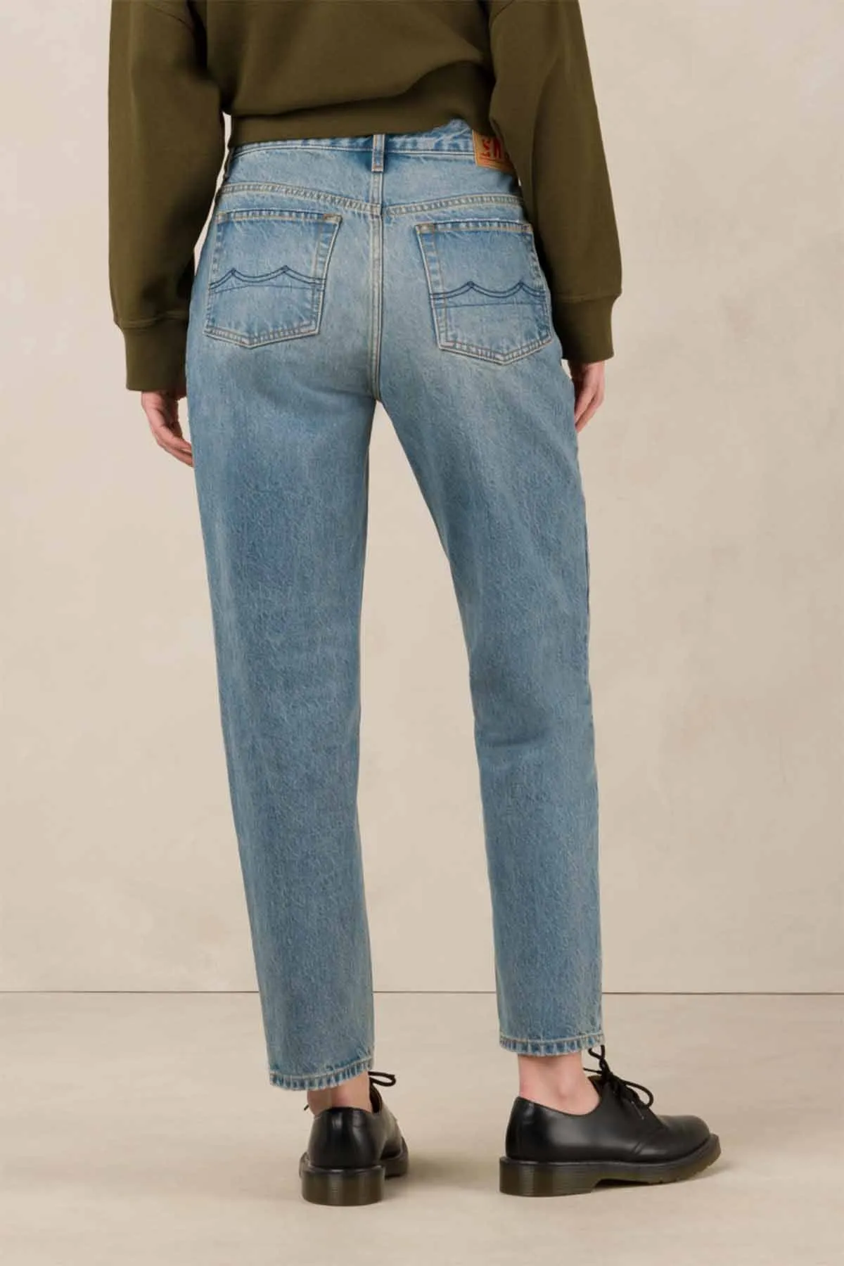 KINGS OF INDIGO Caroline Cropped stanley minimal worn