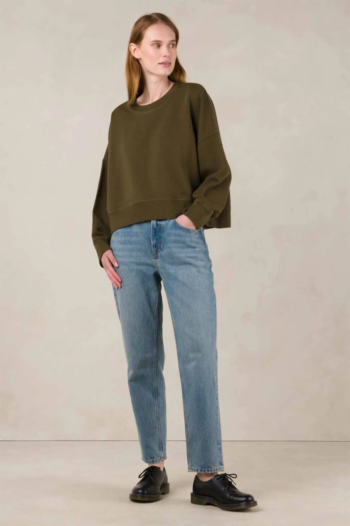 KINGS OF INDIGO Caroline Cropped stanley minimal worn