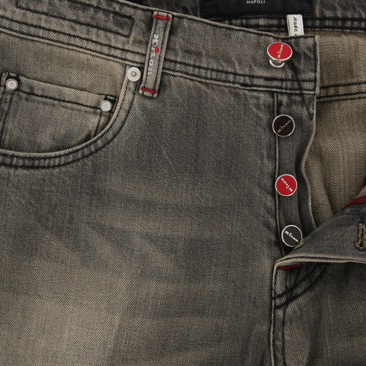 Kiton Gray Jeans - Slim